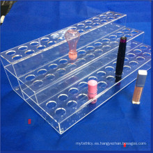 Organizador de maquillaje Acrylic Lipstick Holder Caja de almacenamiento Caja Solución